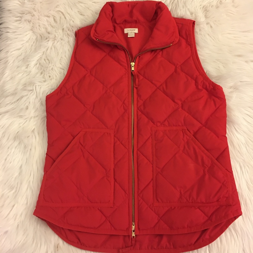 J. Crew | red | excursion | puff vest - Picture 4 of 12